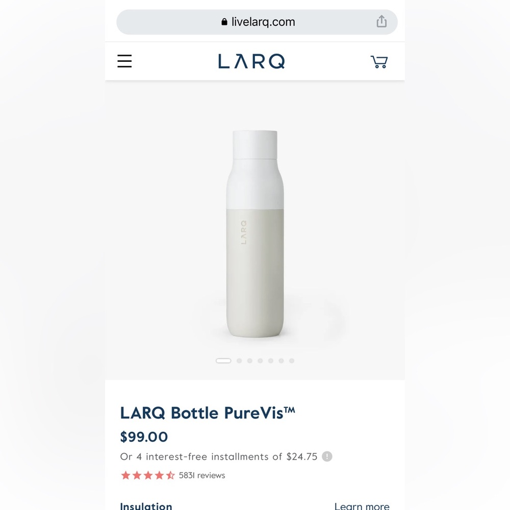 LARQ Water Bottle